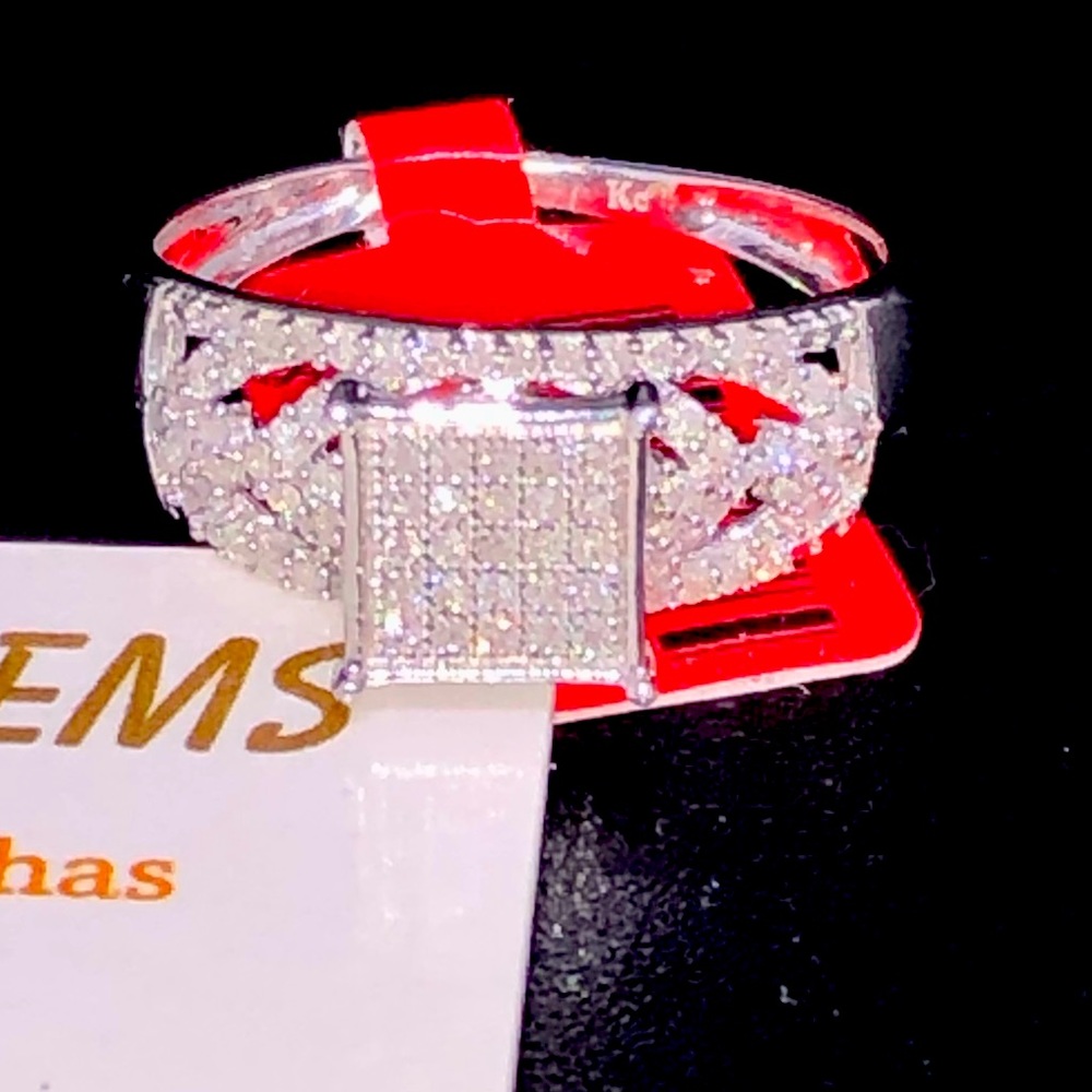 REAL DIAMOND Custom designer diamond ring. NOT CZ!